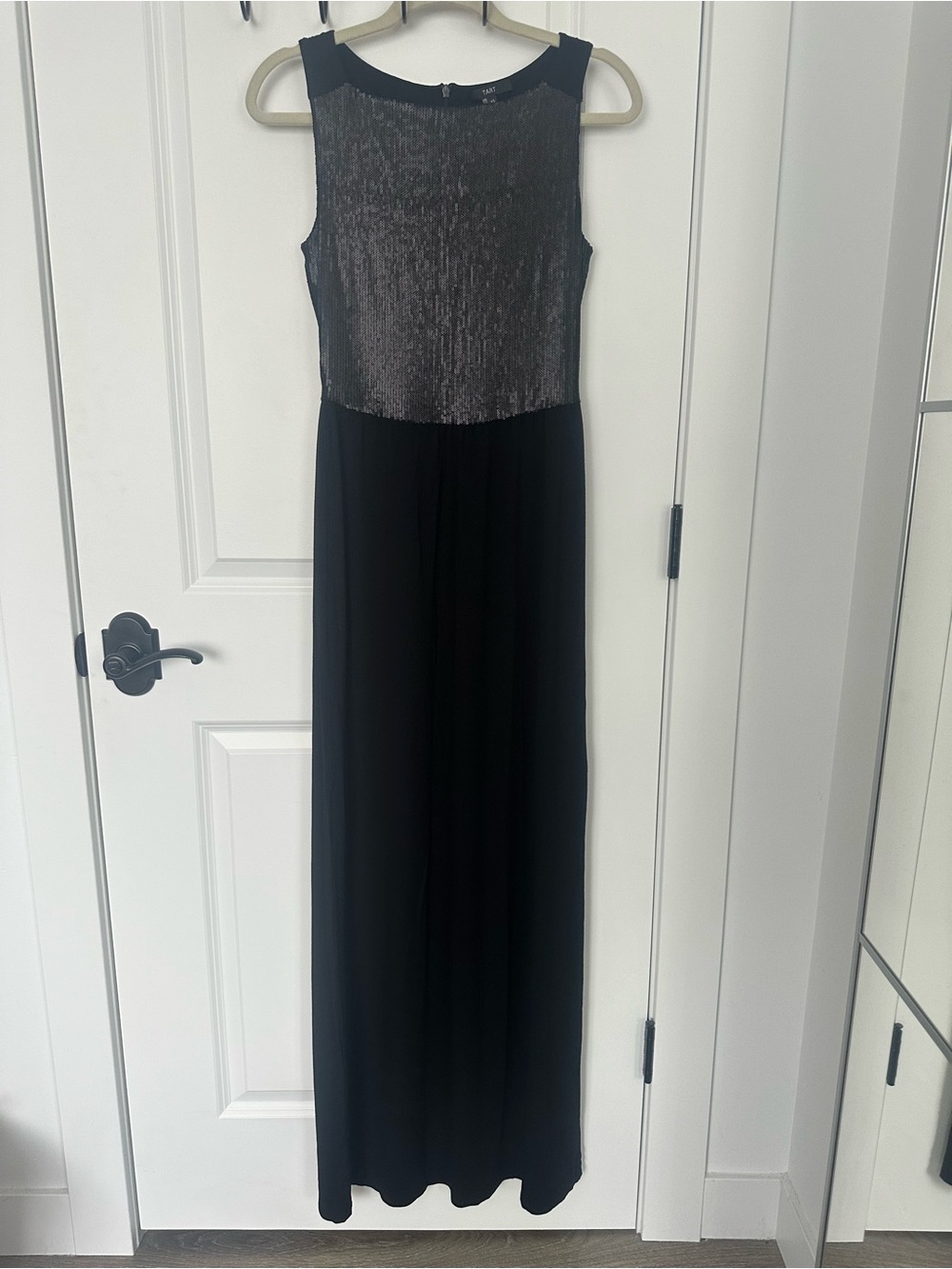 Tart Black Maxi Dress with Black Sequin Bodice